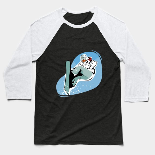 Surfing Baseball T-Shirt by M_Mary